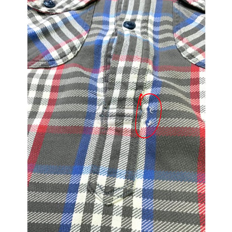LANDS'END PULLOVER COTTON NEL SHIRT size M