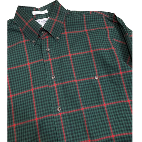 90's BURBERRYS L/S CHECK SHIRT MADE IN USA size M