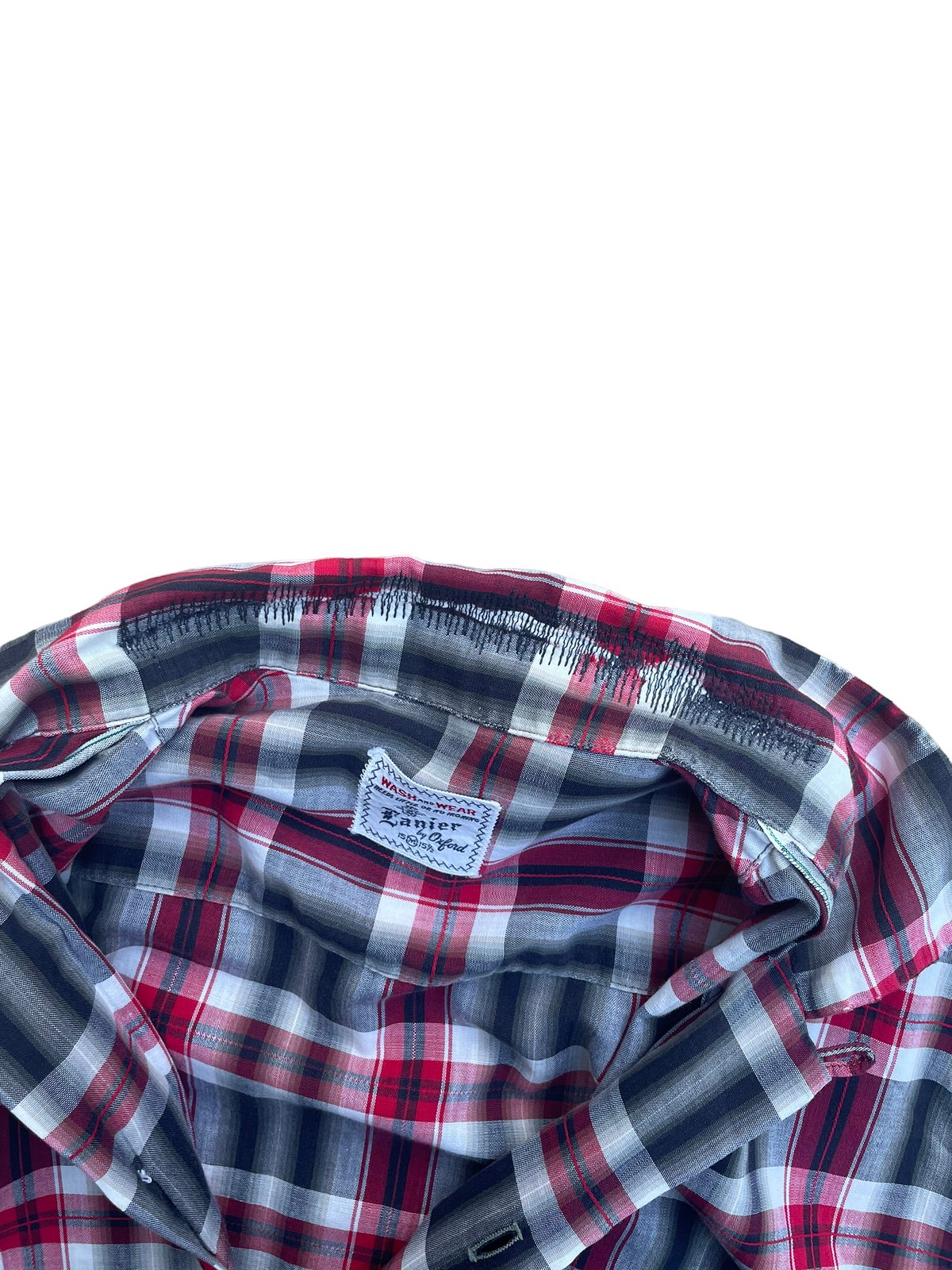 Lanier by oxford Open collar Cotton Shirt Size-