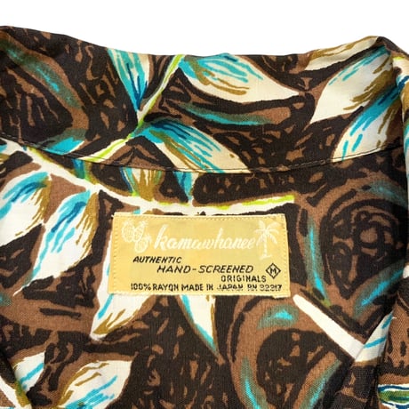 VINTAGE RAYON HAWAIIAN SHIRT size M・MINT CONDITION