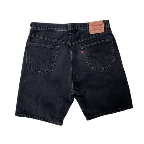 Levi’ 505 Black Denim Shorts Size-w36 MADE IN MEXICO
