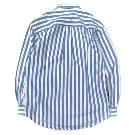 OLD GAP HEVAY COTTON L/S STRIPE SHIRT size M程