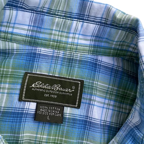 Eddie Bauer Box S/s Shirt Size-L