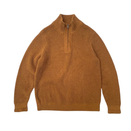L.L.Bean Half Zip Cotton Knit Size-M