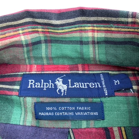 Polo Ralph Lauren  Madras Check S/s Shirt Size-M