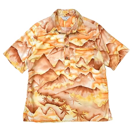 70's JC Penney Pullover Aloha Shirt size M〜L程