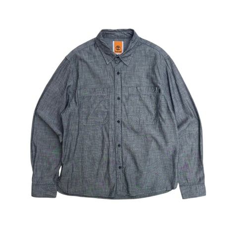 Timberland Black Chambray Shirt Size-XL