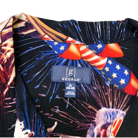 🇺🇸AMERICAN CAT RAYON SHIRT size XL