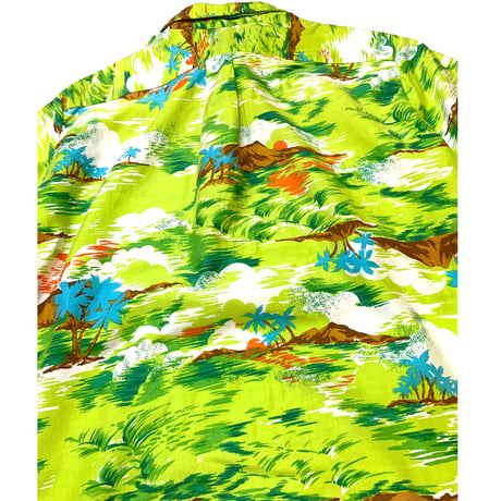 70's JC Penney Pullover Aloha Shirt size M〜L程