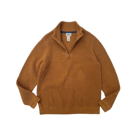 L.L.Bean Half Zip Cotton Knit Size-M