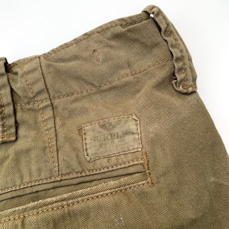 Polo Ralph Lauren 43khaki Type Herringbone Pants W38 L34