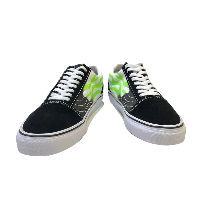 Vans shop green flame