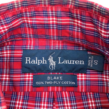 Ralph Lauren B.D Check Shirt size M程