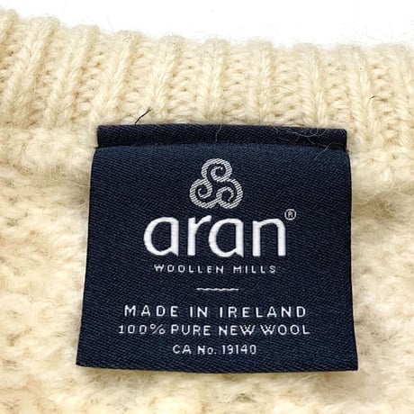 Aran Woollen Mills Aran Sweater  Made in Ireland