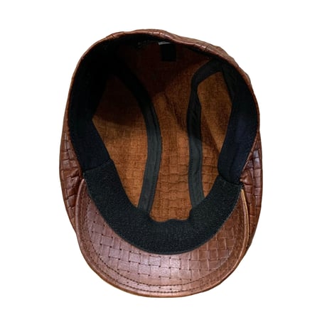 90's NEWYORK HAT LEATHER HUNTING・MADE IN USA