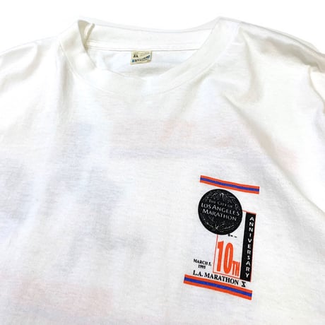 LOS ANGELES MARATHON 10TH ANNIVERSARY T-SHIRT size XL