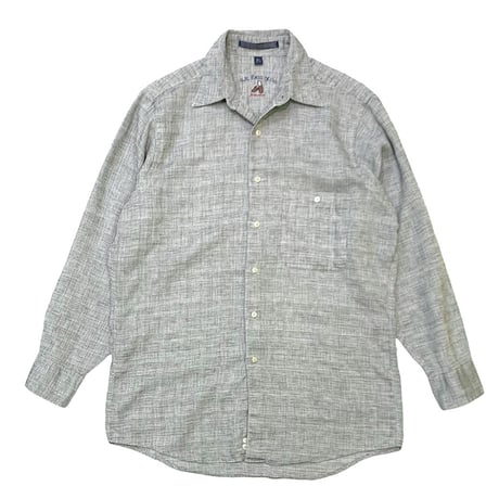 G.H.BASS&CO COTTON×LINEN×RAMIE SHIRT sizeM〜L程