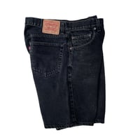 Levi’ 505 Black Denim Shorts Size-w36 MADE IN MEXICO