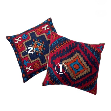 New Handmade Chain Stitch Cushion Size-45×45cm