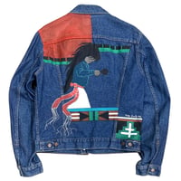 80's Levi's Hand Painted Denim Jacket size 44・L