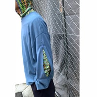ZIP SLEEVE L/S T-SHIRT size XL・MINT CONDITION