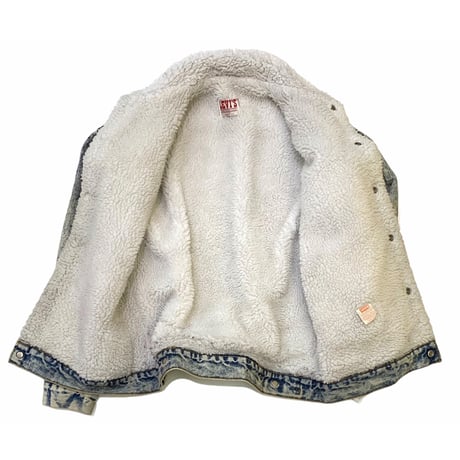80's Levi's Denim Boa Jacket size S