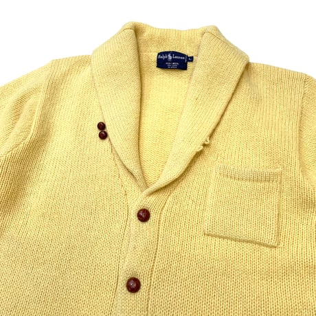 Ralph Lauren Wool Shawl Collar Cardigan size M〜L程
