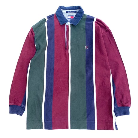 TOMMY HILFIGER L/S POLO SHIRT size L程