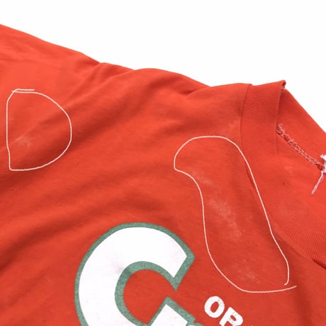 ORANGE Crush Tee Size-M程 MADE IN USA 80s~