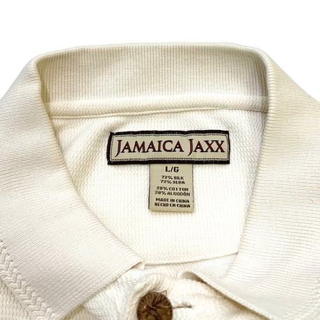 JAMAICA JAXX SILK×COTTON POLO SHIRT size L