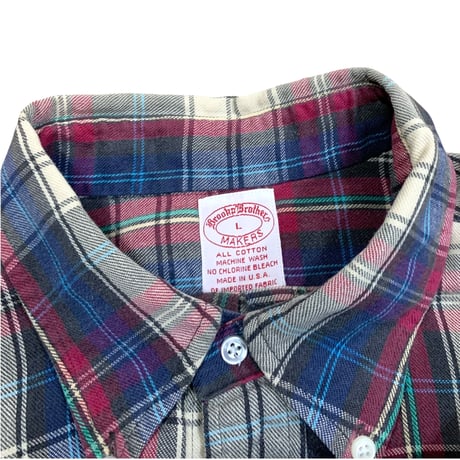 Brooks Brothers Makers Cotton Flannel Shirt size L・Made in usa
