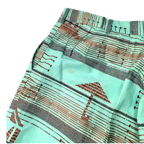 AFRICAN PATTERN 2TACK PANTS size 36inch程