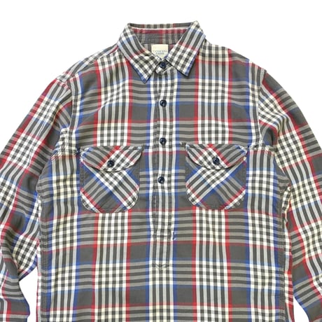 LANDS'END PULLOVER COTTON NEL SHIRT size M
