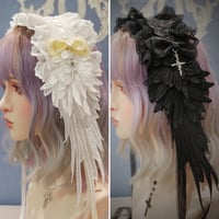 【Rosethorn】天使の羽根ヘッドドレス【2色】