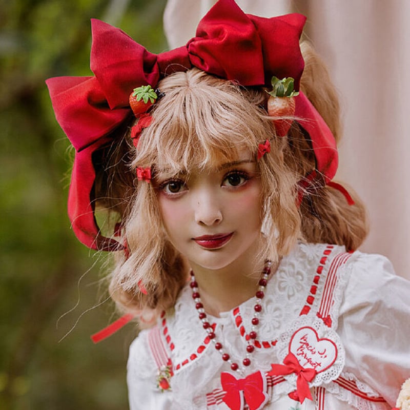 人间碎片】ワイヤー入りビッグリボンカチューシャ【9色】 | はれあめ