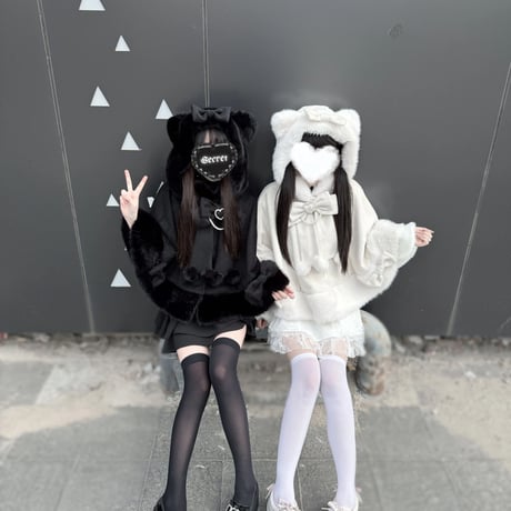 【PINKRABBIT】スノーボールキャットケープ【3色】