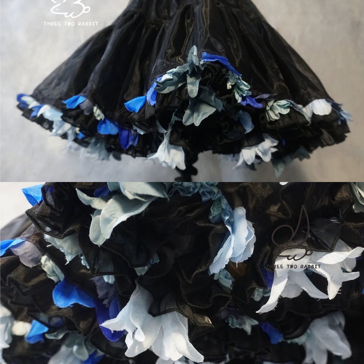 花パニエ ブラック5色セット 花パニエ ブラック5色セット