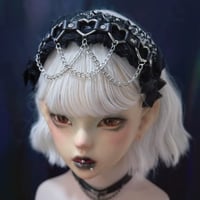 【怪糖饰物集】ハートリングチェーンカチューシャ