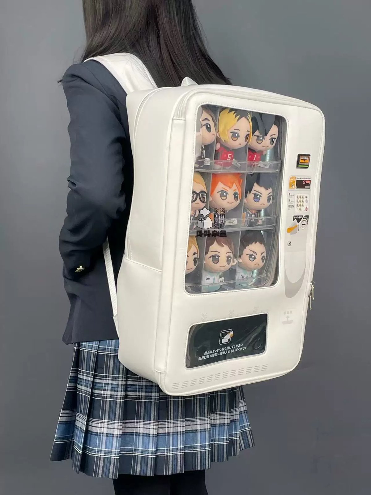 卟卟杂鱼　正規品　自販機型リュック　黒　痛バ　痛リュック 卟卟杂鱼】大容量！！自販機型痛リュック【2色】 | はれあめ