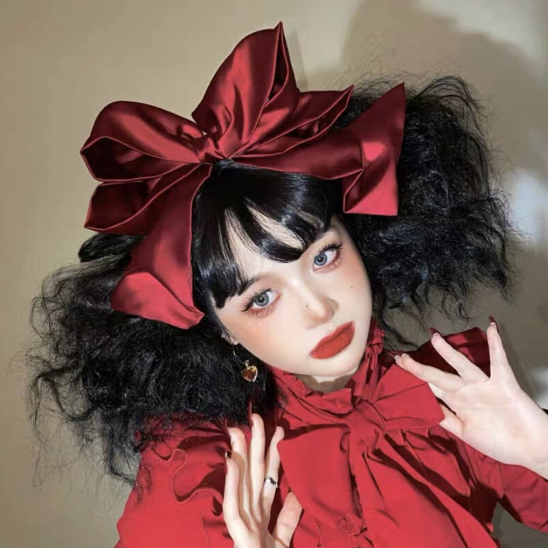 人间碎片】ワイヤー入りビッグリボンカチューシャ【9色】 | はれあめ