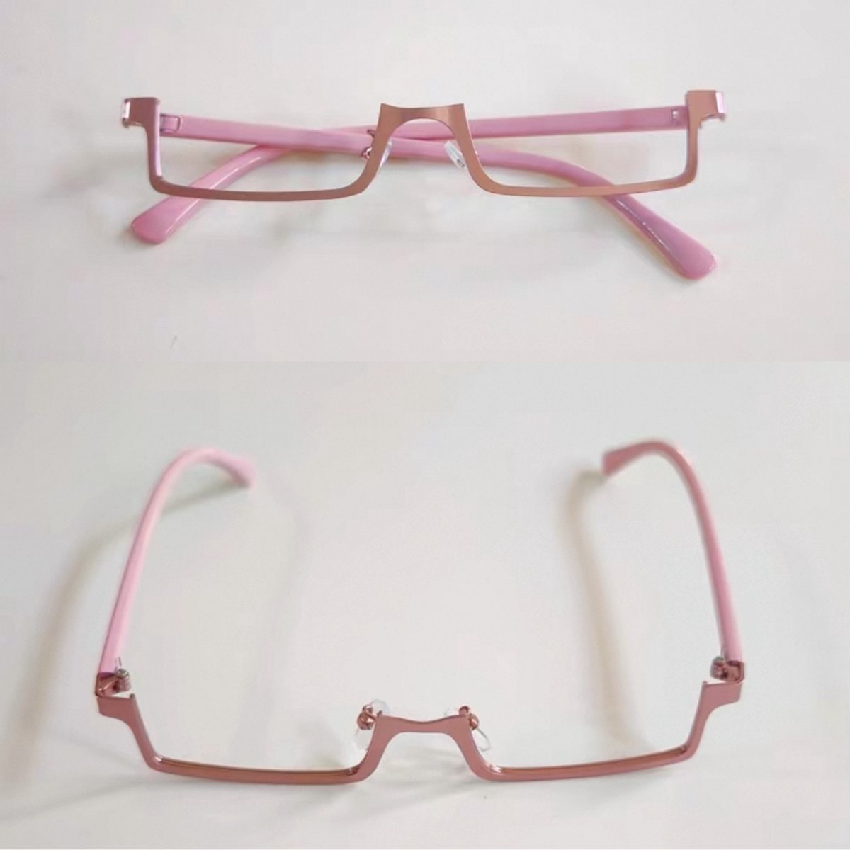 MARY QUANT メガネ　アンダーリム　ピンク fit=scale-down,w=1200