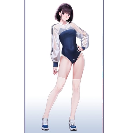 【M以外お取り寄せ】【得体社】二次元スク水ジャケット＋ソックスset
