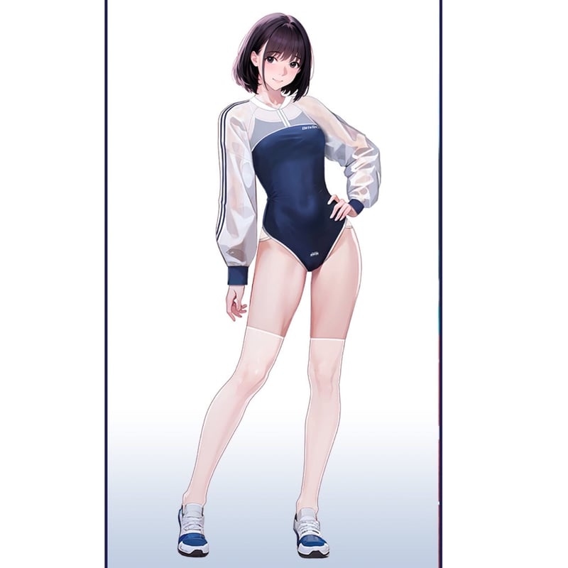 新品未使用★二次元スク水ジャケットセット《Sサイズ》