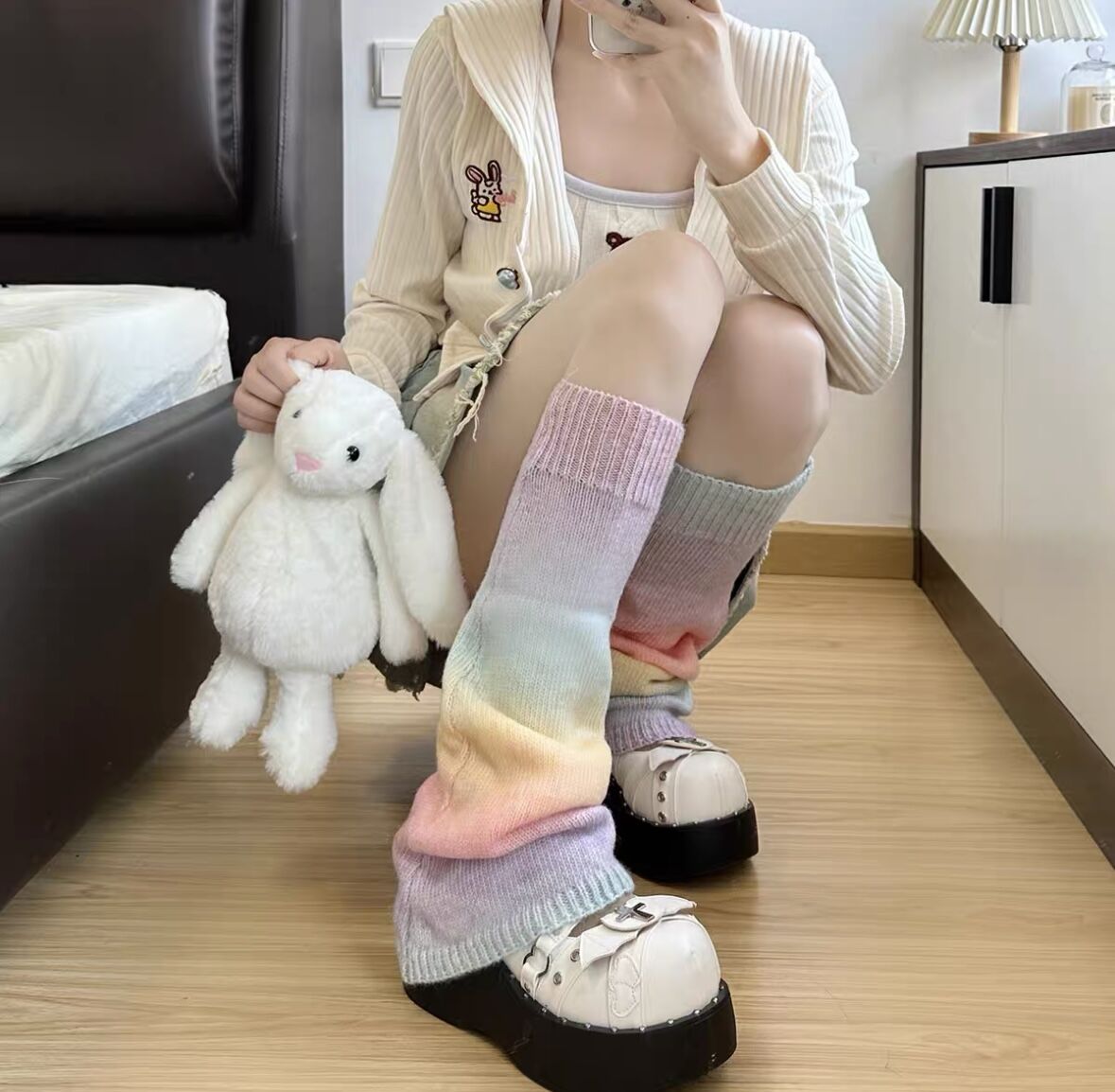 6%DOKIDOKI レッグウォーマー 6%DOKIDOKI レッグウォーマー レッグウォーマー【Lili】｜Cafe du