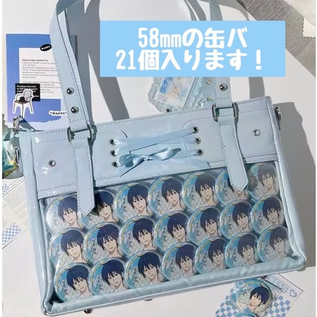【漫境】編上げエナメル2way痛バ【10色】