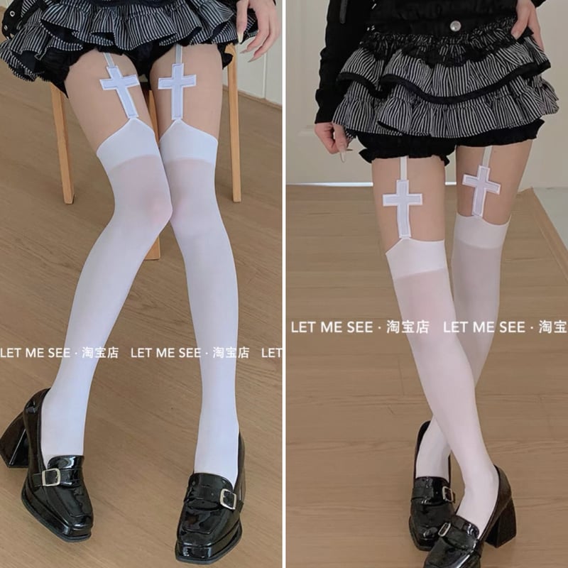 十字架ガーターニーハイ【2色】 | はれあめ