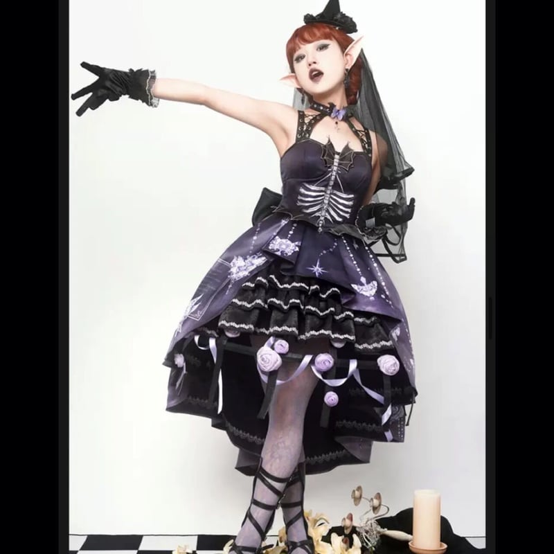 樱洛芙】スカルプリンセスドレス&ボーンパニエ | はれあめ 樱洛芙】スカルプリンセスドレス&ボーンパニエ | はれあめ