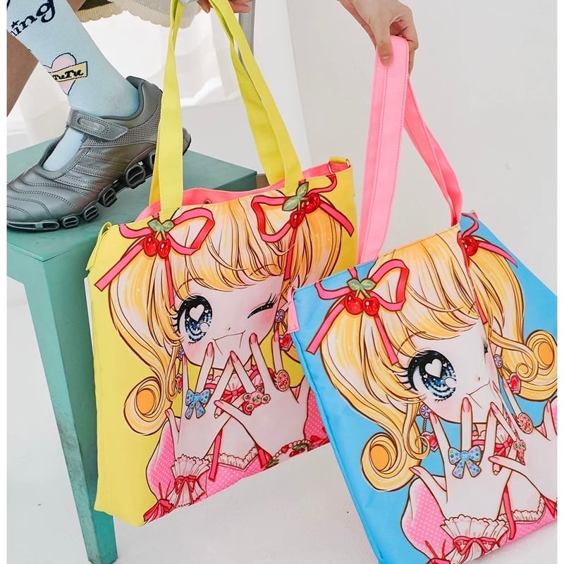 tntntutu×清水】美少女トートバッグ【2色】 | はれあめ