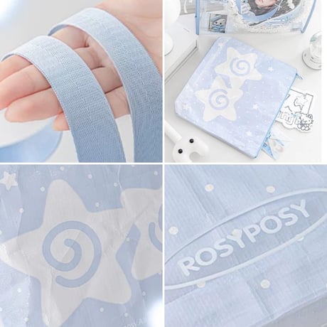 【Rosyposy】大容量！うちわもすっぽり痛バッグ【5色】