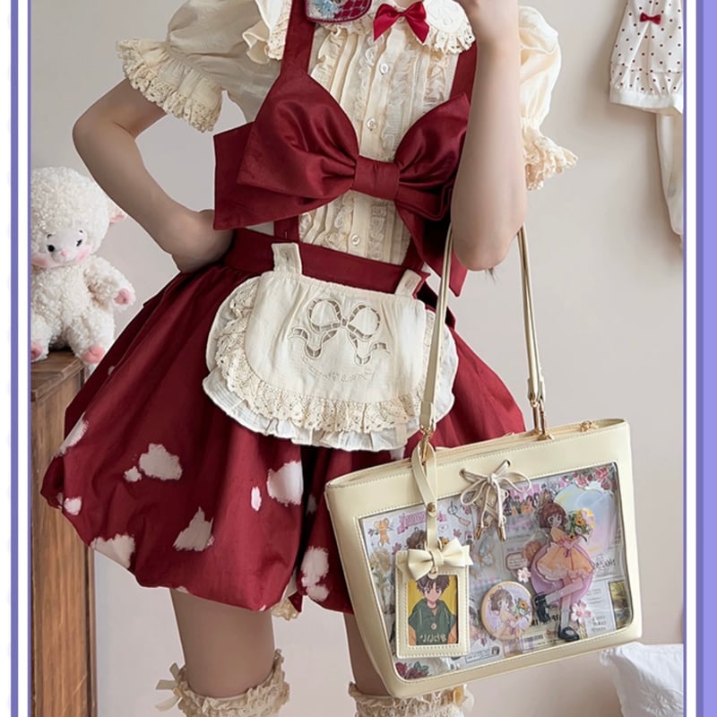 お取り寄せ】【DRDR】エレガンス編み上げ痛バッグ【5色】 | はれあめ